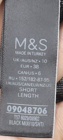 Womens UK Size 10 Marks and Spencer  Leggings Black Leggings