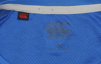 Canterbury Men's Blue Polyester Short Sleeve T-Shirt Activewear Top Size M