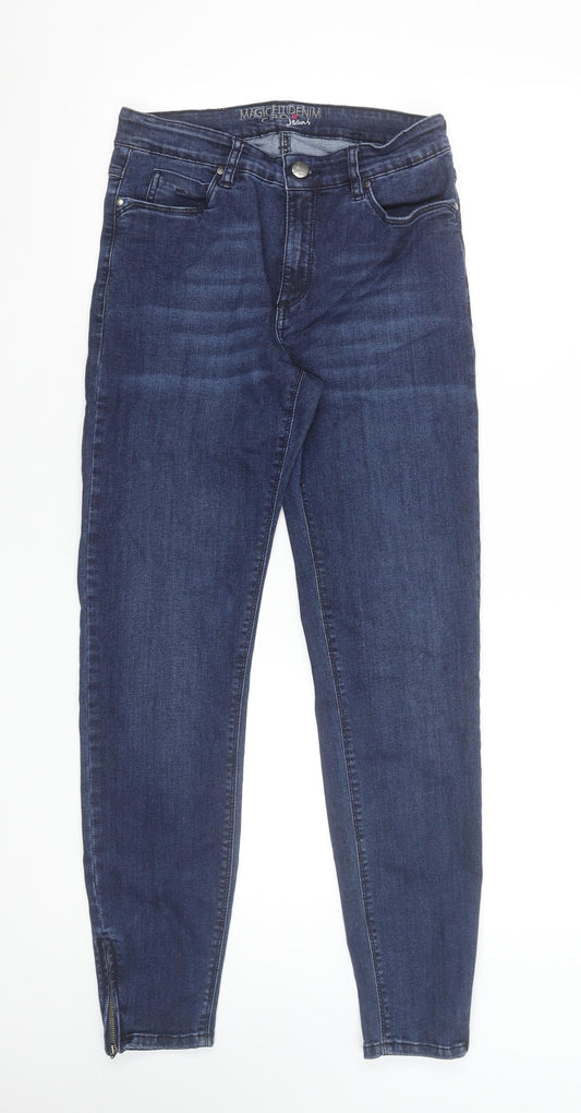 Womens UK Size 10 C.RO Slim Fit Ankle Blue Jeans