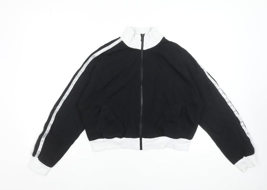 Girls UK Size 13-14 Years Marks and Spencer Black Full Zip Hoodie