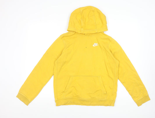 Boys UK Size XL Nike Yellow Pullover Hoodie