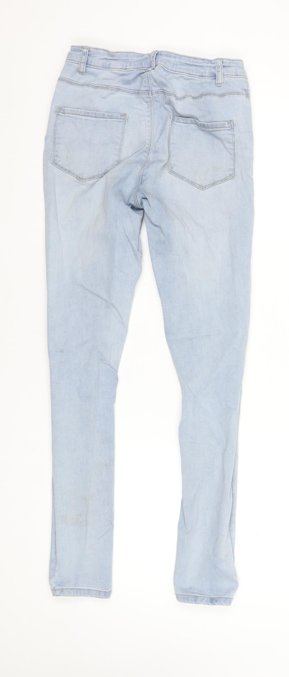 Denim Co. Women's Blue Skinny Jeans Size 10 Regular Fit Stretch Denim