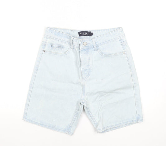 Blakely Men's Blue Light Wash Denim Chino Shorts Size S