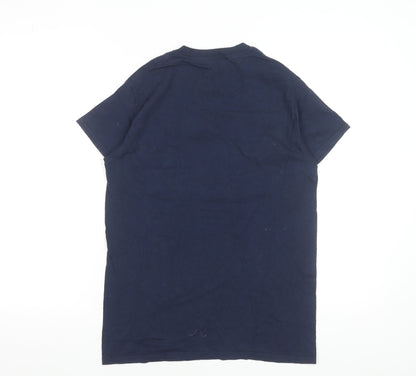 Point Sportswear Men's Blue California Republic Cotton T-Shirt Small