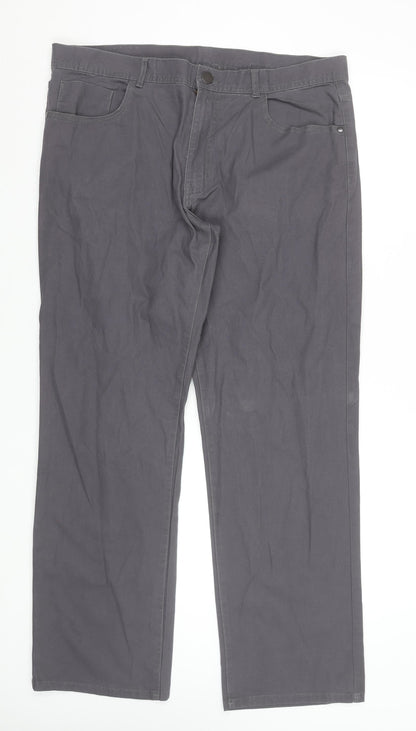 Mens UK Size 38 in St. Bernard for Dunnes Stores Regular Fit Chino Grey Trousers