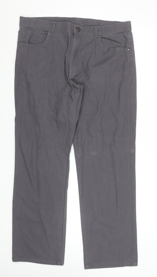 Mens UK Size 38 in St. Bernard for Dunnes Stores Regular Fit Chino Grey Trousers