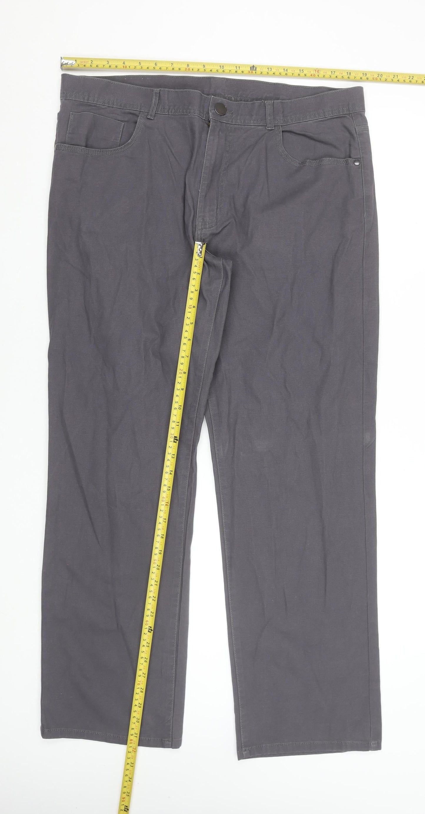 Mens UK Size 38 in St. Bernard for Dunnes Stores Regular Fit Chino Grey Trousers