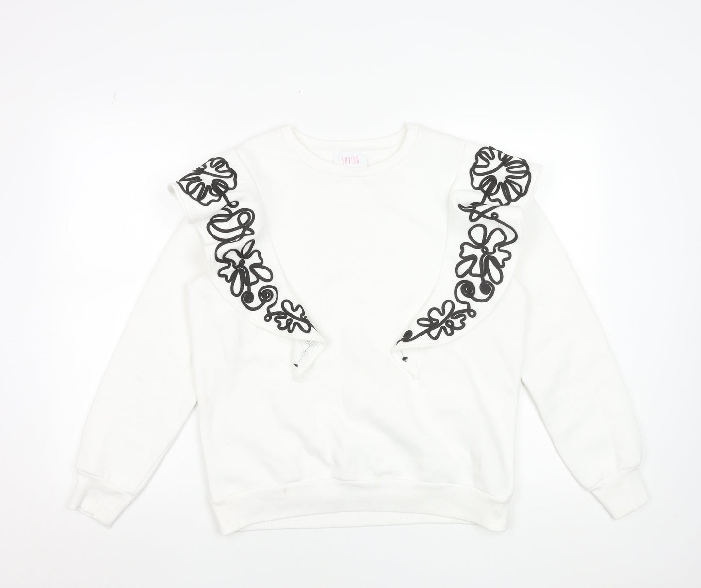 Womens UK Size 12 Savida White Pullover Sweatshirt