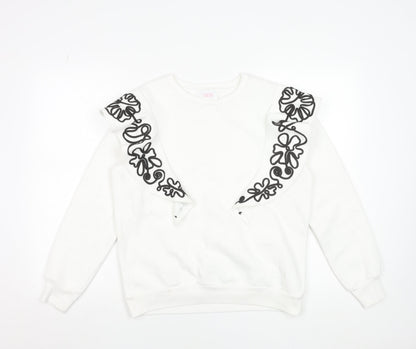 Womens UK Size 12 Savida White Pullover Sweatshirt