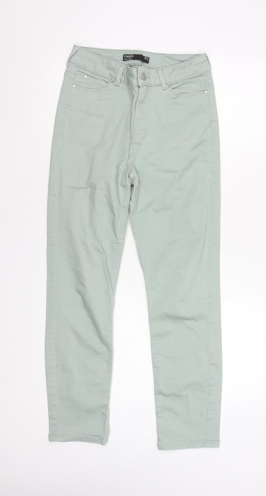 Dunnes Stores Women’s Green Size 10 Straight Jeans Cotton Blend
