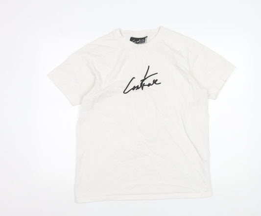 Mens UK Size L Couture White  T-Shirt
