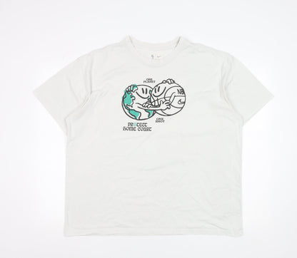 Nike Men’s White NBA Protect Home Court Graphic T-Shirt Size L