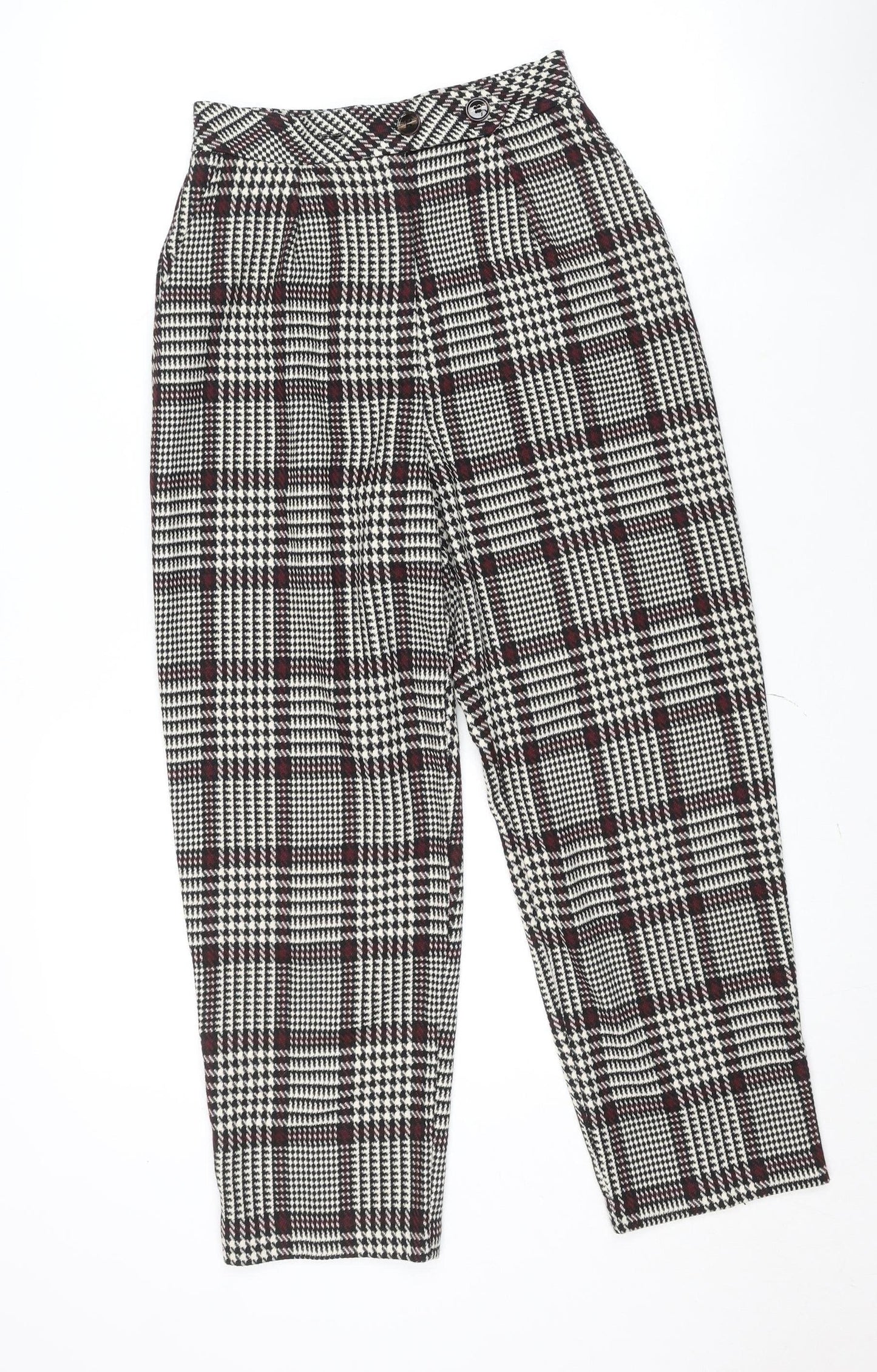 Womens UK Size 6 Topshop Regular Fit Casual Business Multicoloured Trousers