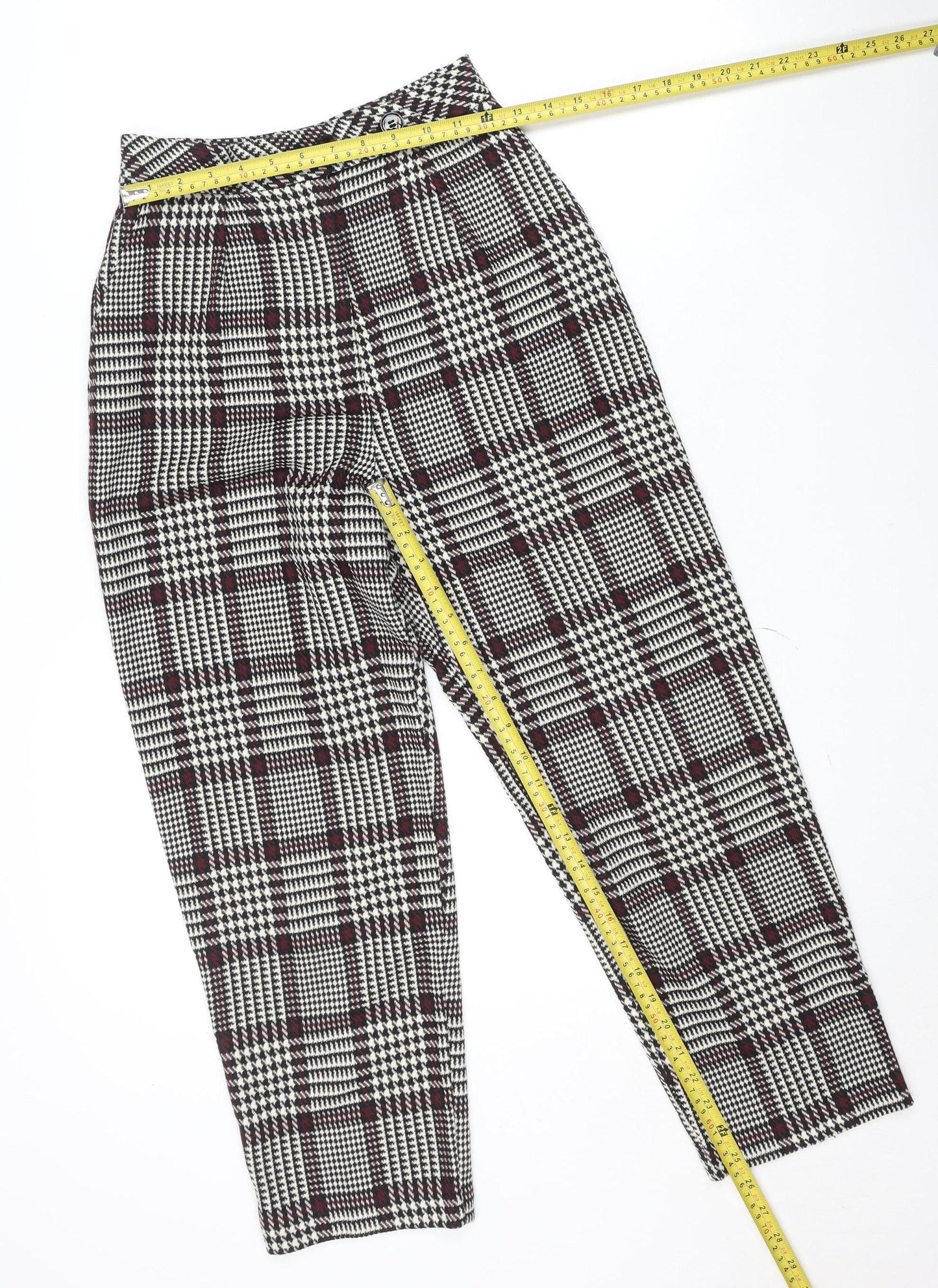 Womens UK Size 6 Topshop Regular Fit Casual Business Multicoloured Trousers