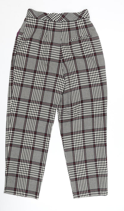 Womens UK Size 6 Topshop Regular Fit Casual Business Multicoloured Trousers
