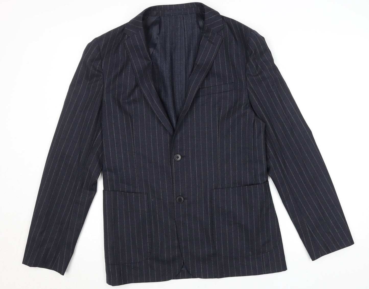 Mens UK Size 38 Kin by John Lewis Regular Blue Suit Jacket
