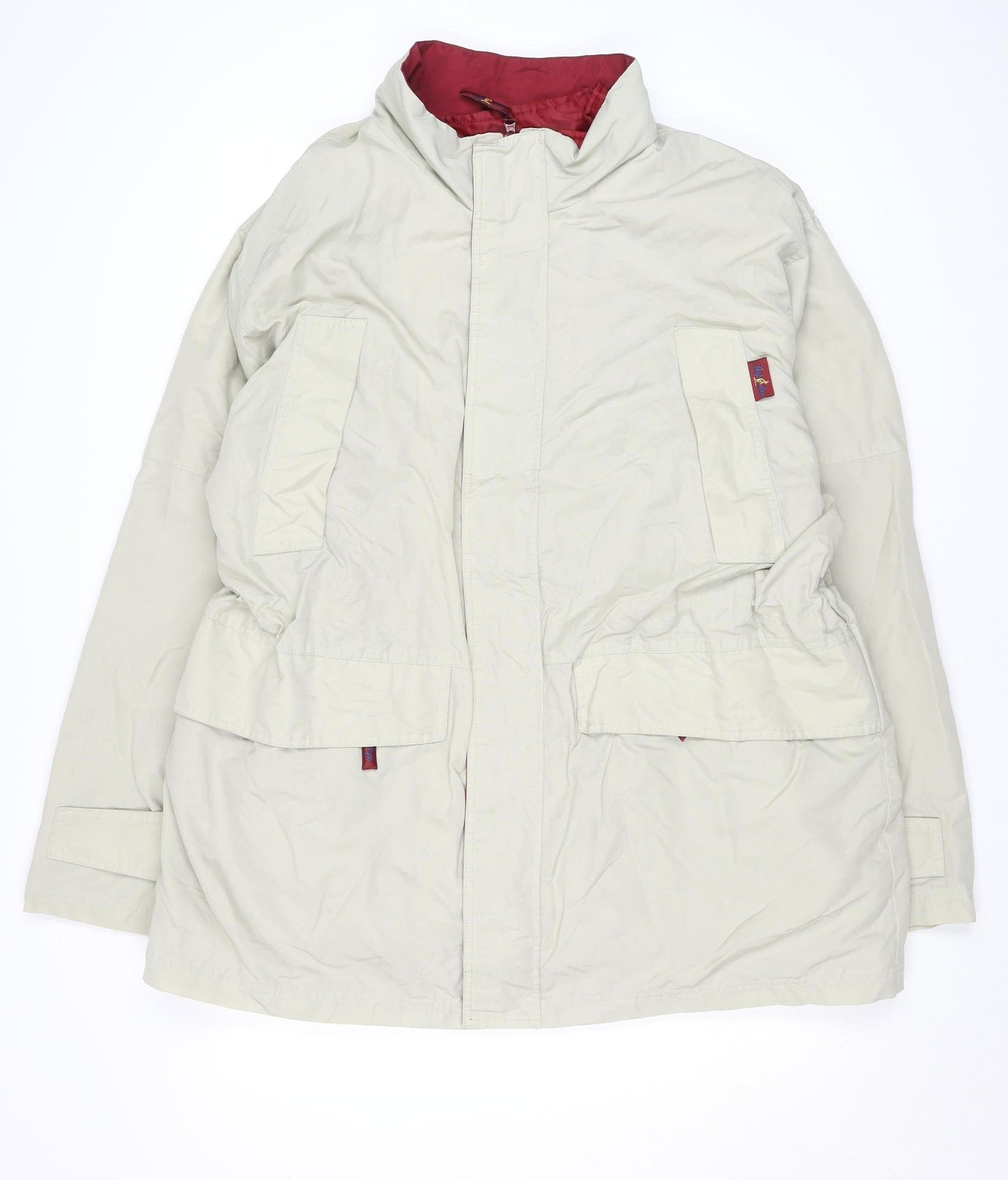 Australian Men’s Beige XL Parka Jacket Water Resistant Winter Coat