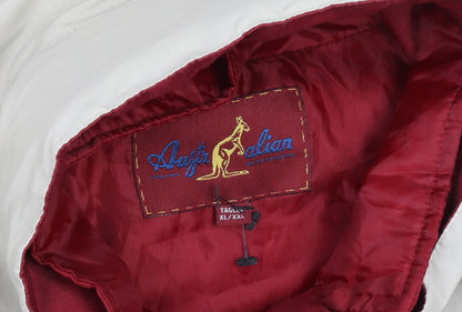 Australian Men’s Beige XL Parka Jacket Water Resistant Winter Coat