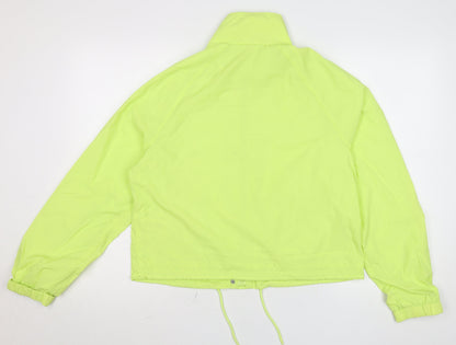 Primark Womens Yellow Windbreaker Jacket S Lightweight Zip Pockets
