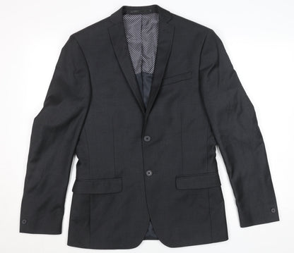 Mens UK Size 36 Unknown Regular Black Suit Jacket