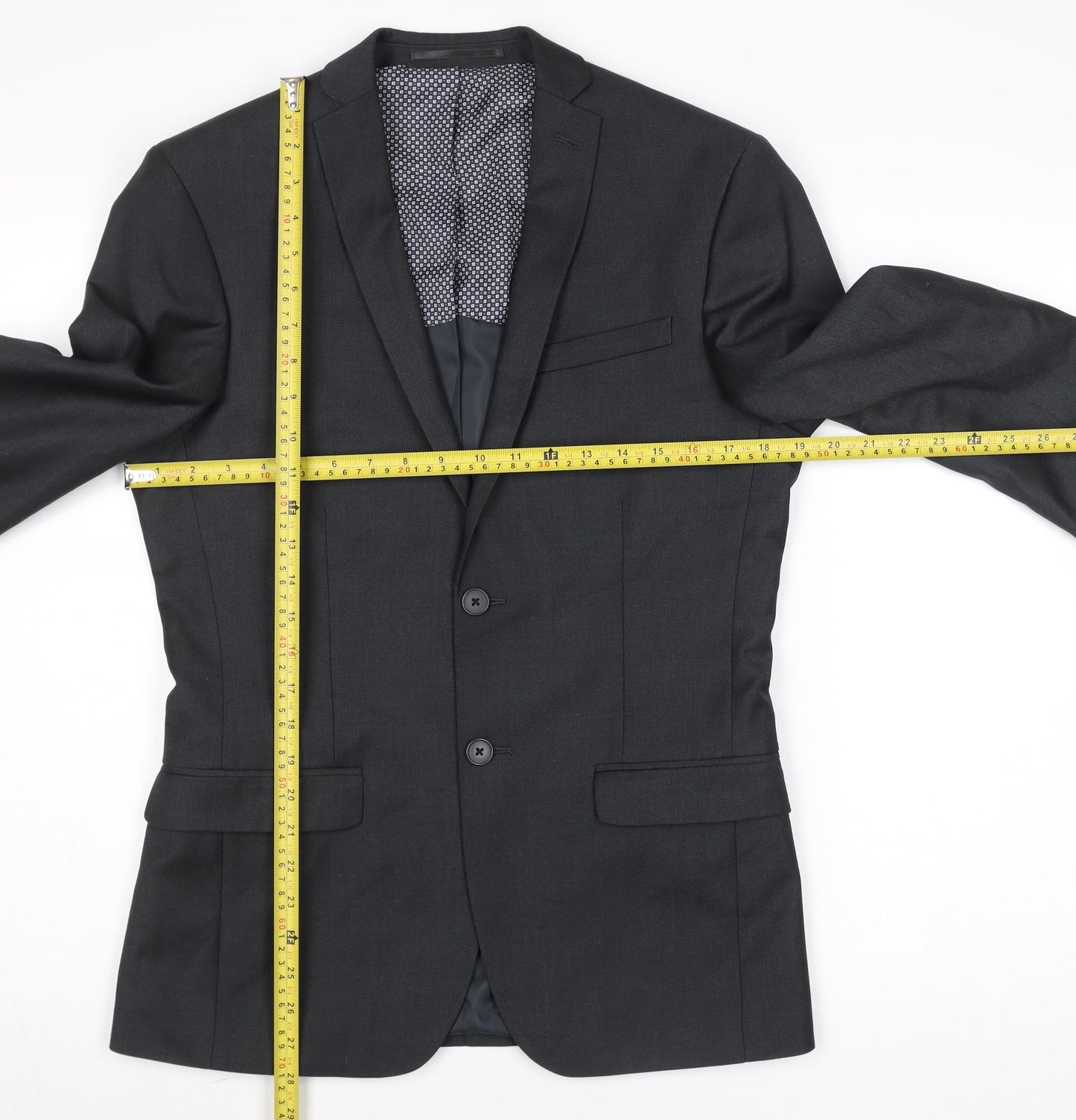 Mens UK Size 36 Unknown Regular Black Suit Jacket