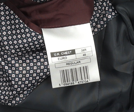 Mens UK Size 36 Unknown Regular Black Suit Jacket