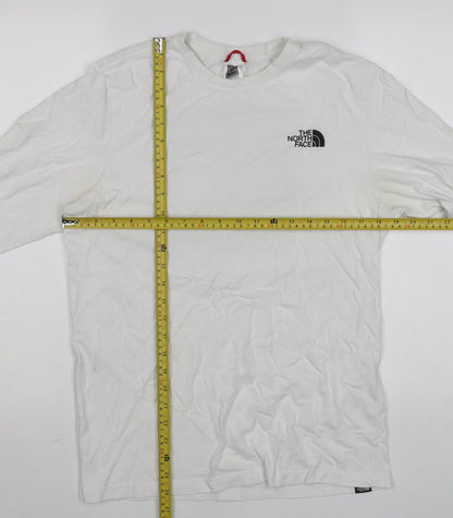 The North Face Men’s White Long Sleeve Cotton Crew Neck T-Shirt M