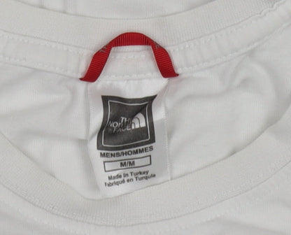 The North Face Men’s White Long Sleeve Cotton Crew Neck T-Shirt M