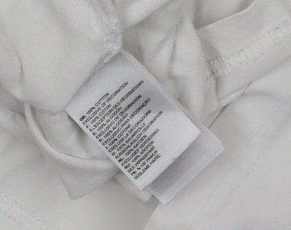 The North Face Men’s White Long Sleeve Cotton Crew Neck T-Shirt M