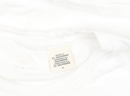 Levi's Men's White Logo Graphic Print Regular Fit T-Shirt M