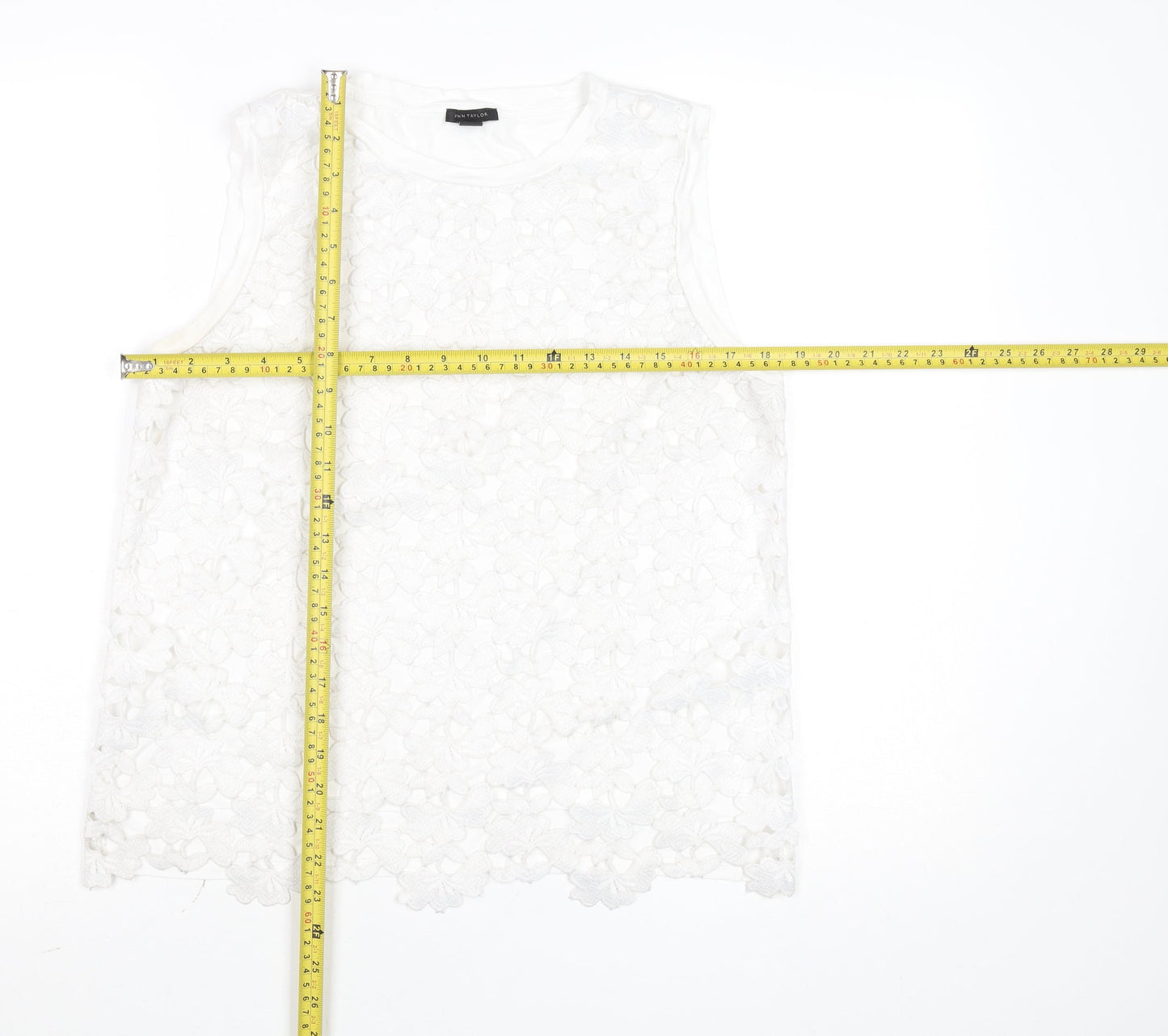 Womens UK Size M Ann Taylor White Camisole Blouse