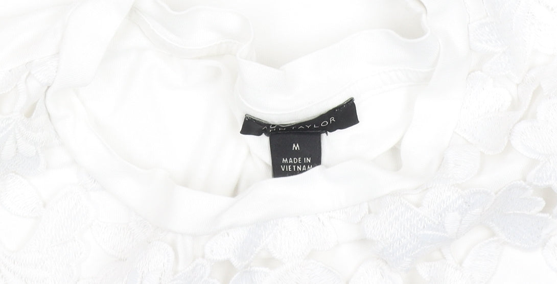 Womens UK Size M Ann Taylor White Camisole Blouse