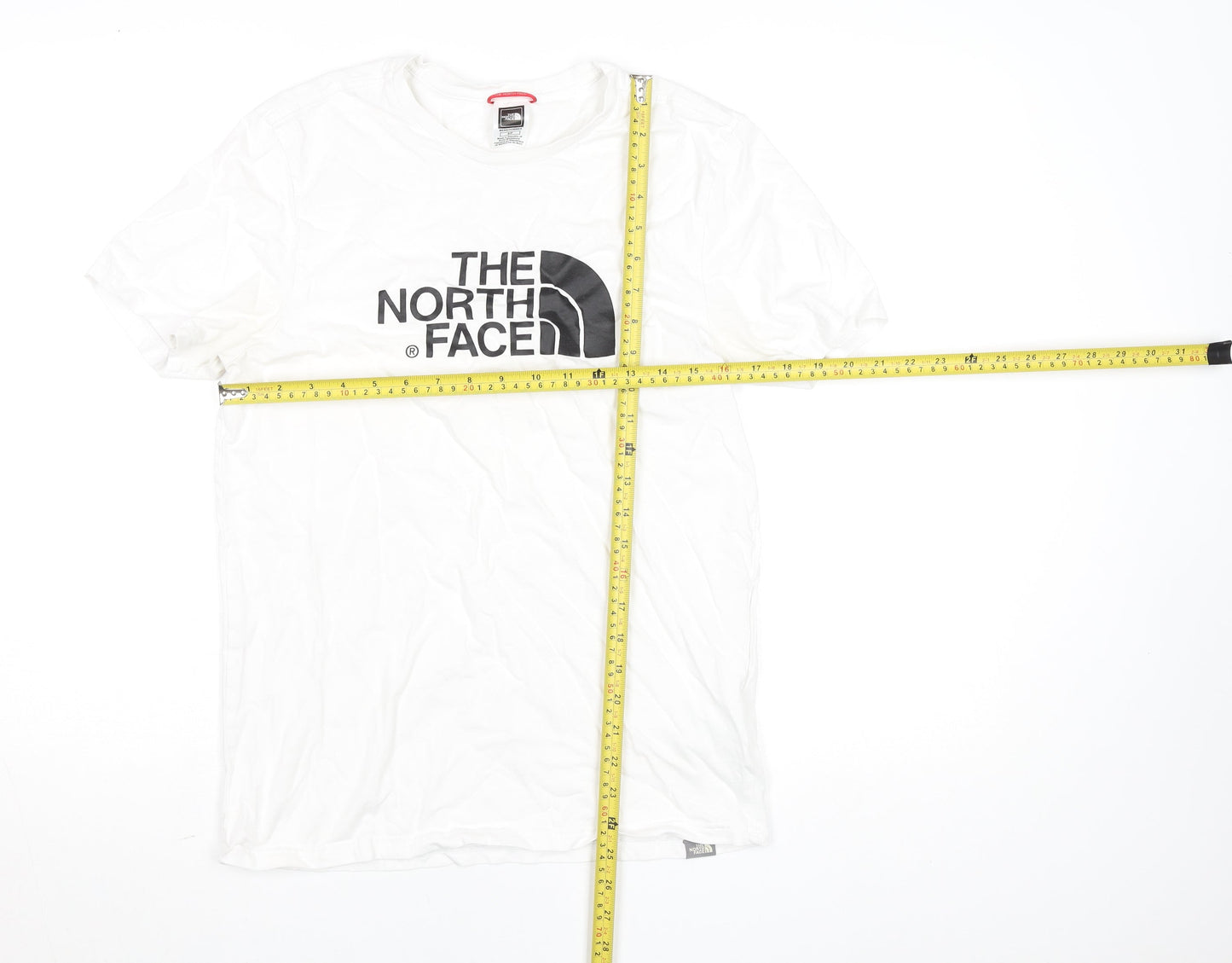 The North Face Men's White Small Logo Graphic Cotton T-Shirt
