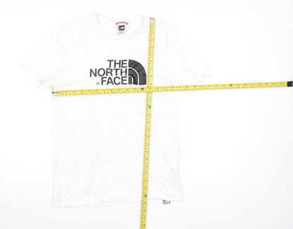 The North Face Men's White Small Logo Graphic Cotton T-Shirt