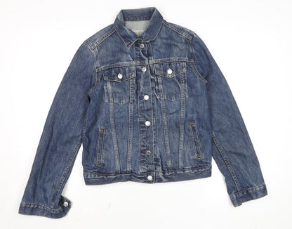 Womens UK Size S Gap Blue Basic Jacket