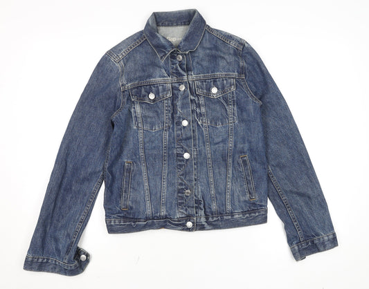Gap Women’s Blue Denim Jacket Small Classic Long Sleeve Casual