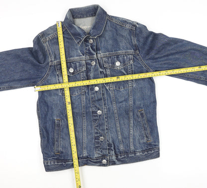 Womens UK Size S Gap Blue Basic Jacket
