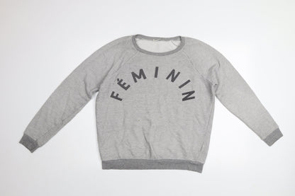 Womens UK Size 10 Whistles Grey Pullover Sweatshirt