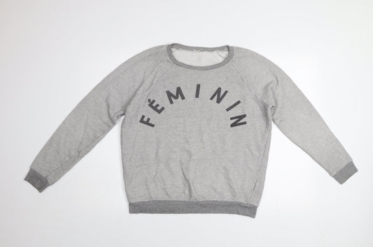 Womens UK Size 10 Whistles Grey Pullover Sweatshirt