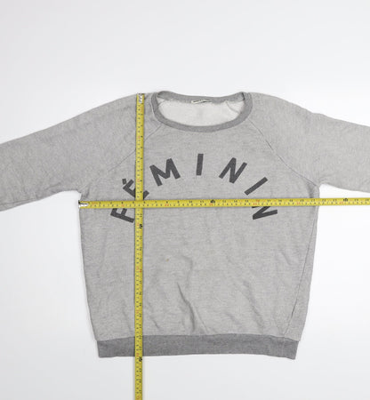 Womens UK Size 10 Whistles Grey Pullover Sweatshirt