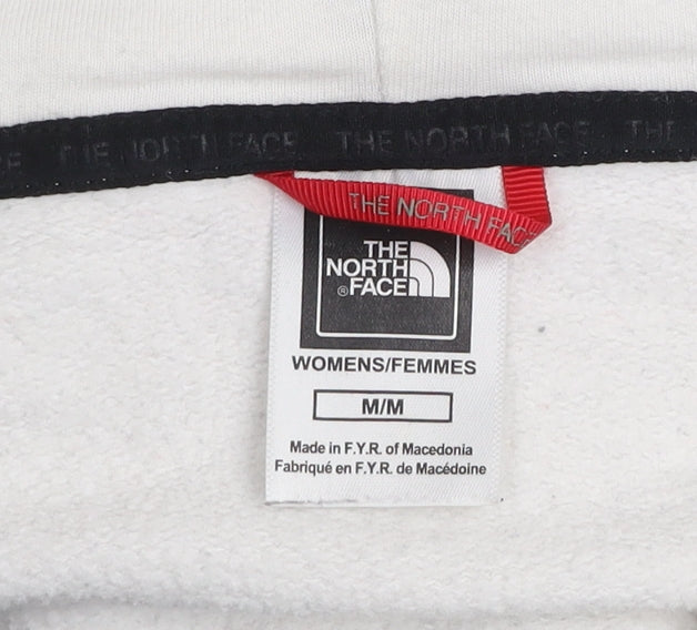 The North Face Unisex Black White 1/2 Zip Hoodie M Regular Fit
