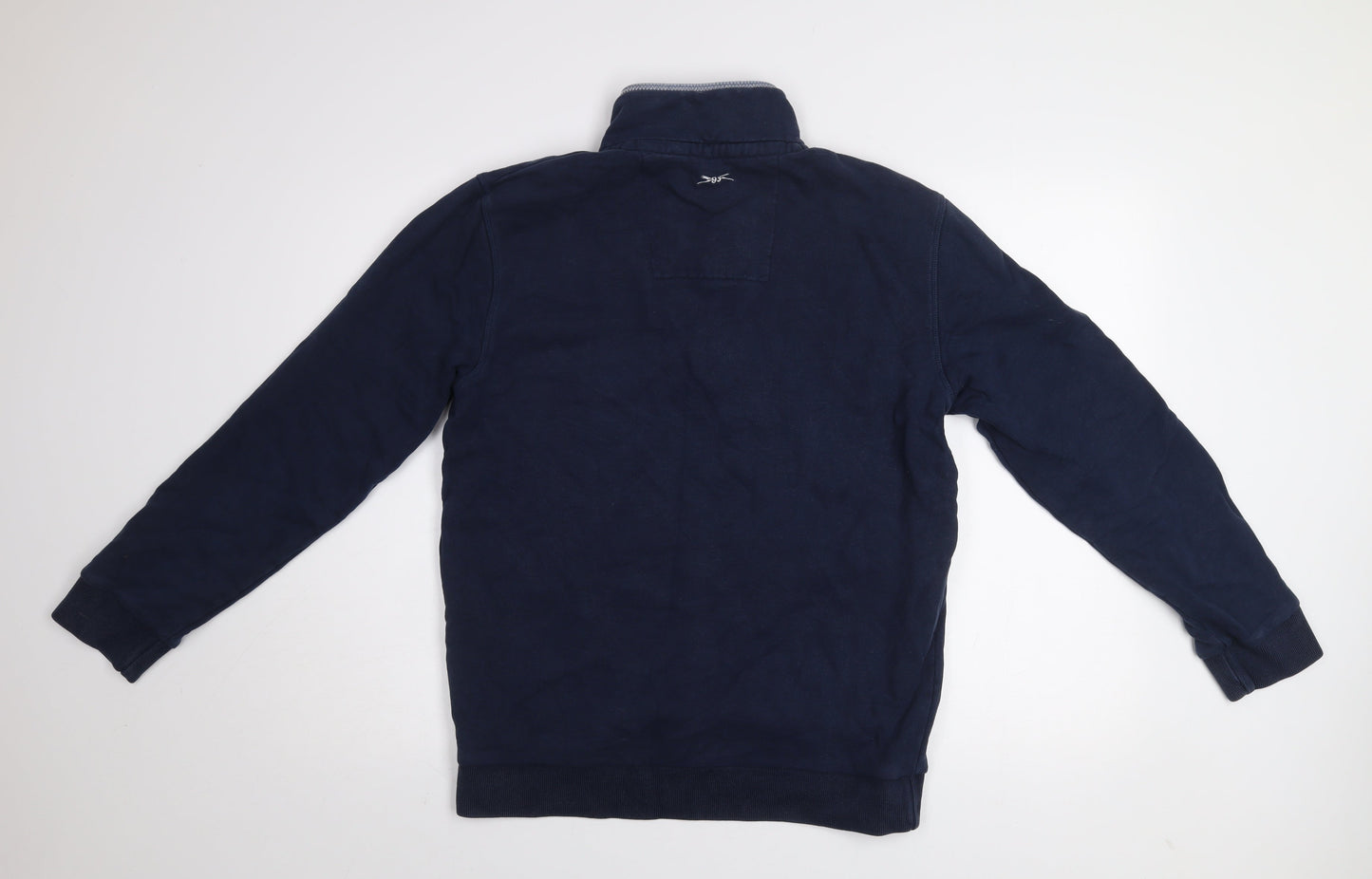 Mens UK Size S Crew Clothing Co. Blue 1/2 Zip Sweatshirt