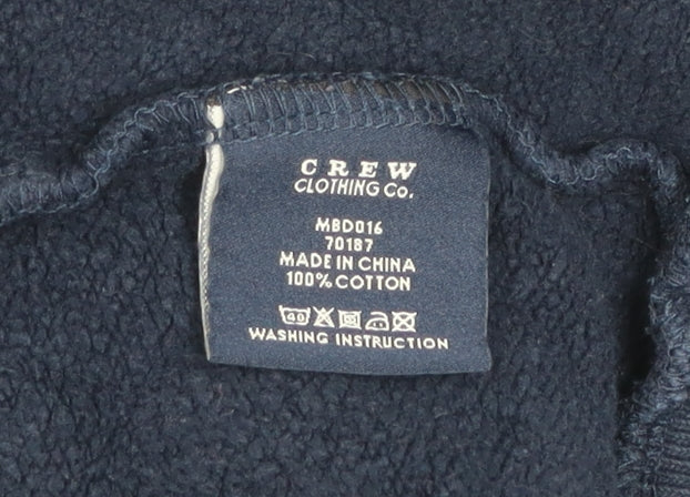 Mens UK Size S Crew Clothing Co. Blue 1/2 Zip Sweatshirt