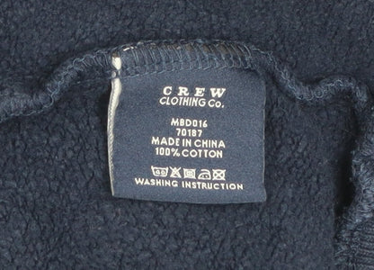 Mens UK Size S Crew Clothing Co. Blue 1/2 Zip Sweatshirt