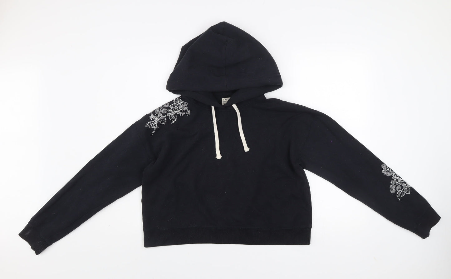 Womens UK Size 12 Jack Wills Black Pullover Hoodie