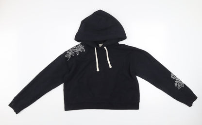 Womens UK Size 12 Jack Wills Black Pullover Hoodie