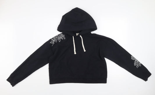 Womens UK Size 12 Jack Wills Black Pullover Hoodie