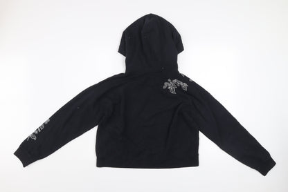 Womens UK Size 12 Jack Wills Black Pullover Hoodie