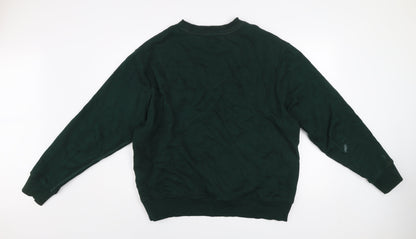 Mens UK Size XL River Island Green Pullover Sweatshirt