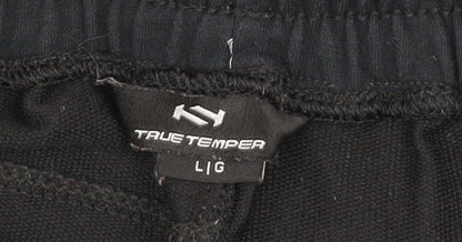 True Temper Men's Black Jogger Sweatpants Large Cotton Blend